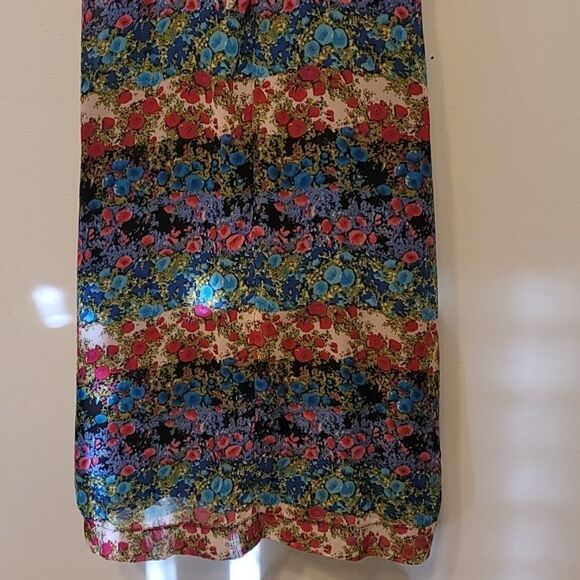 Beige by evi halter floal dress size m - Picture 5 of 10